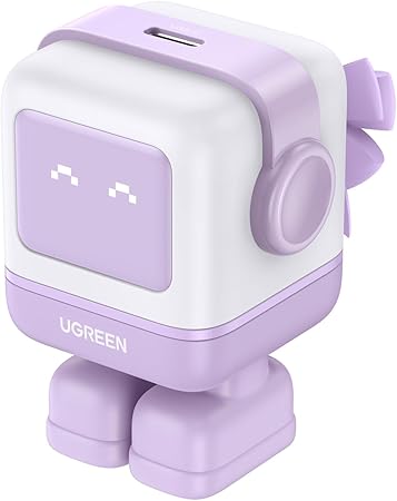 El cargador UGREEN Uno 30W con pantalla LED que ajusta la energía automáticamente para una carga rápida, segura y moderna