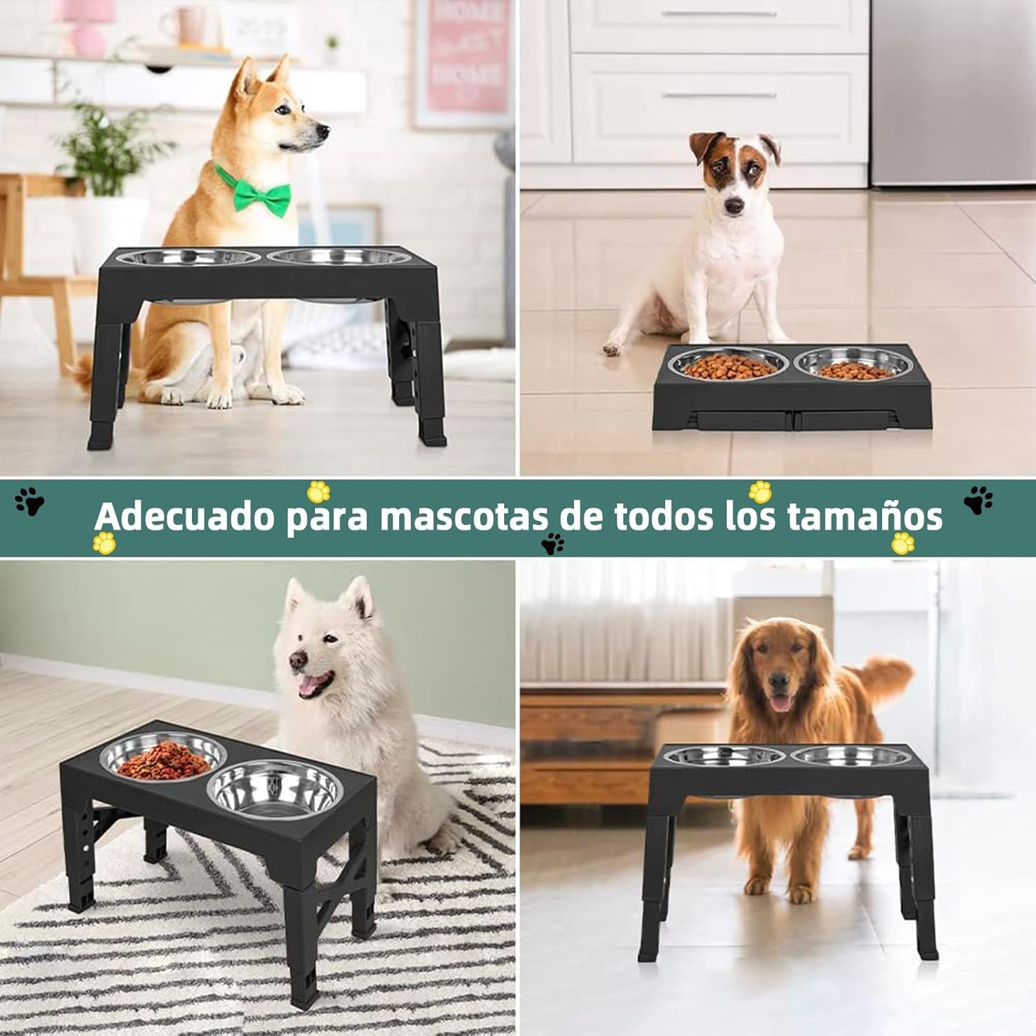 👉 Comedero Inteligente Elevado 3 en 1 para Perros