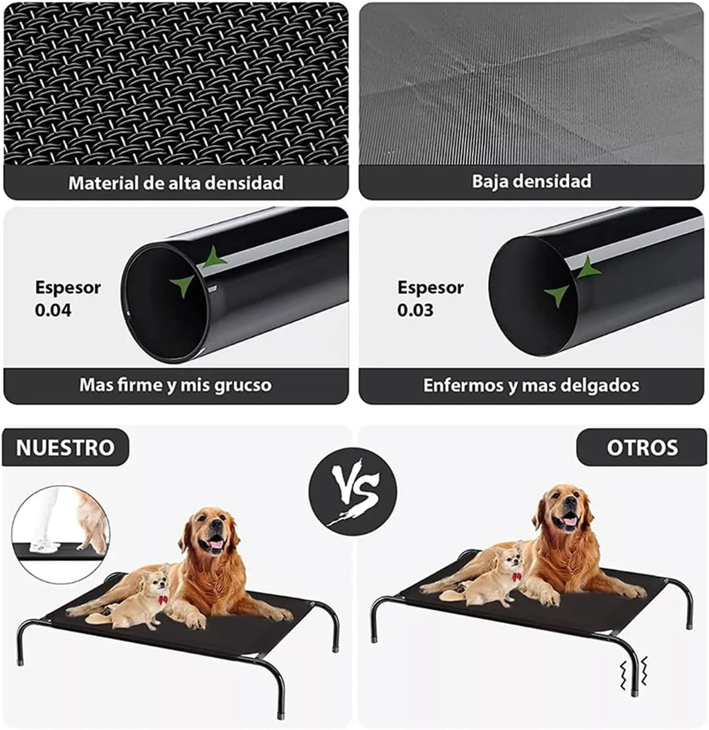 👉 Cama Elevada Premium para Perros (Transpirable + Portátil)