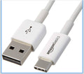 Amazon Basics Cable de cargador rápido USB C a USB-A 2.0, velocidad de 480 Mbps, certificado USB-IF