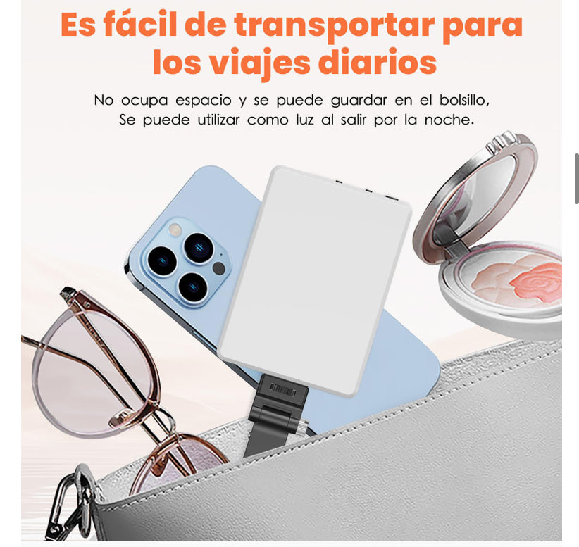 💡 TONEOF Selfie – Luz LED Recargable para Celular