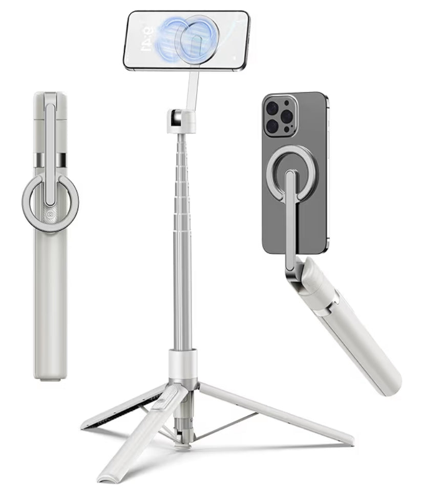 TONEOF Tripié Magnético 173 cm para Celular – Selfie Stick con Control Remoto Recargable