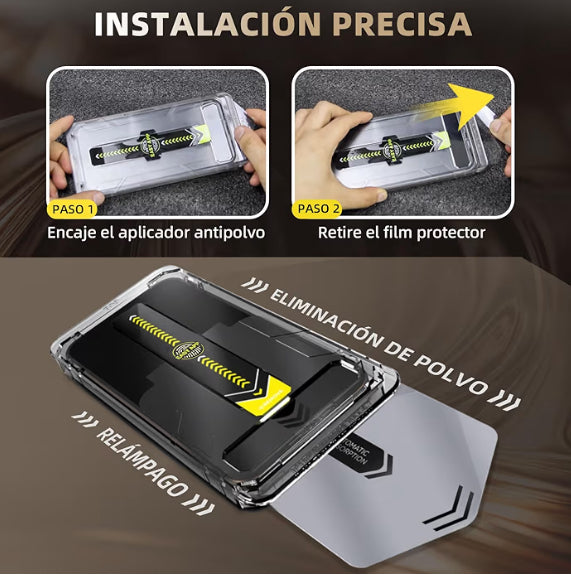Película protectora de pantalla de vidrio 9h + de 3 piezas para iPhone