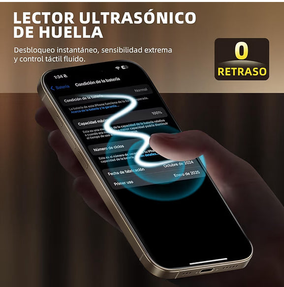 Película protectora de pantalla de vidrio 9h + de 3 piezas para iPhone