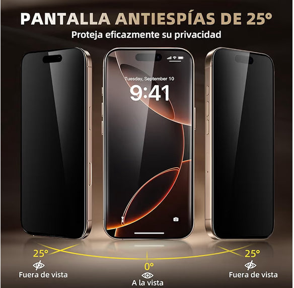 Película protectora de pantalla de vidrio 9h + de 3 piezas para iPhone