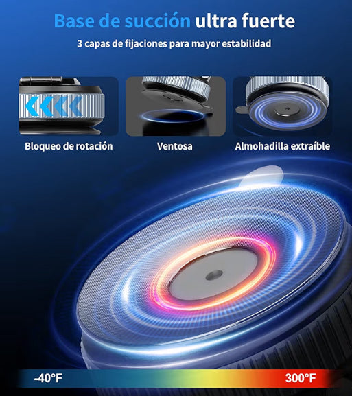 Soporte Magnético para Teléfono Celular de Coche al Vacío