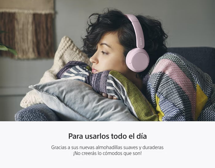 SONY Audífonos Inalámbricos de Diadema Color Rosa Modelo - WH-CH520