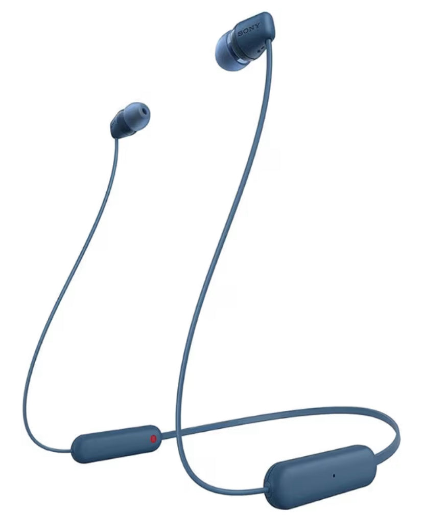 Sony WI-C100 - Audífonos inalámbricos intraauriculares con Banda para el Cuello