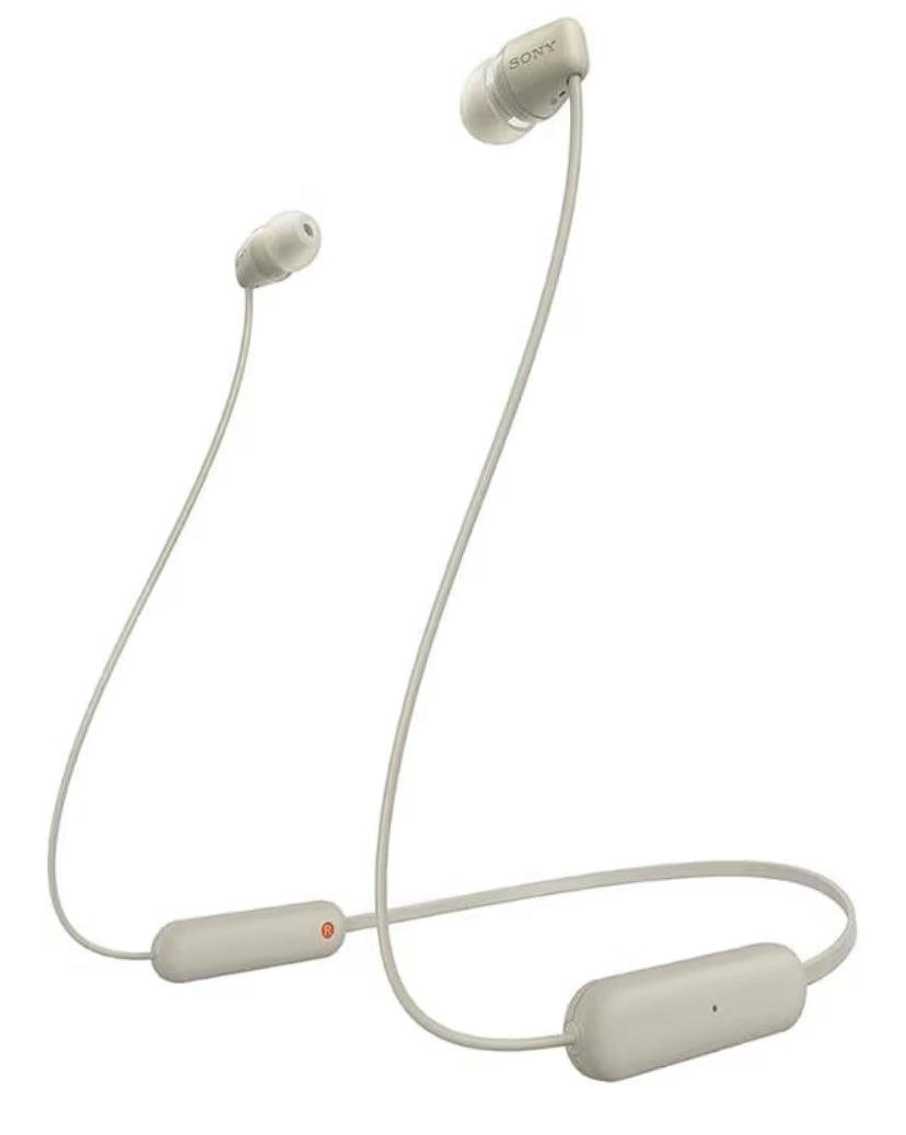 Sony WI-C100 - Audífonos inalámbricos intraauriculares con Banda para el Cuello