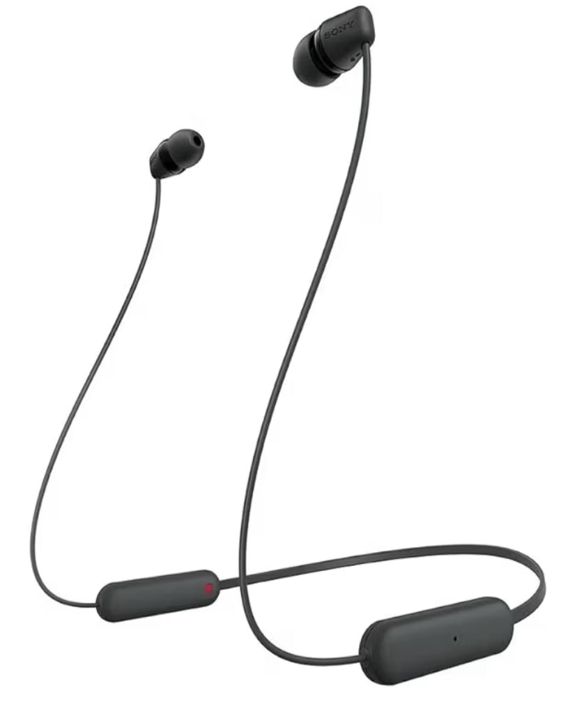 Sony WI-C100 - Audífonos inalámbricos intraauriculares con Banda para el Cuello
