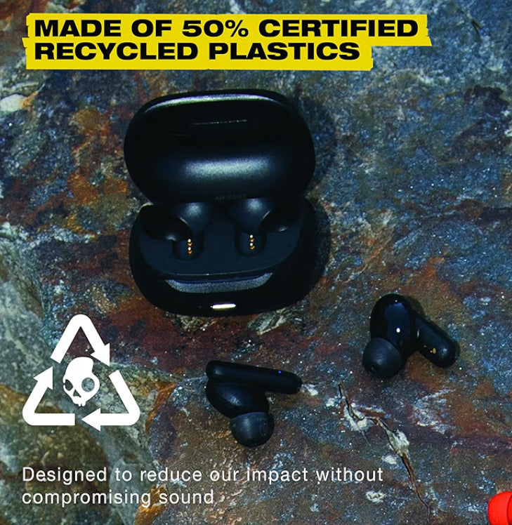 Skullcandy Smokin' Buds Auriculares In-Ear Inalámbricos, 20 h de Autonomía