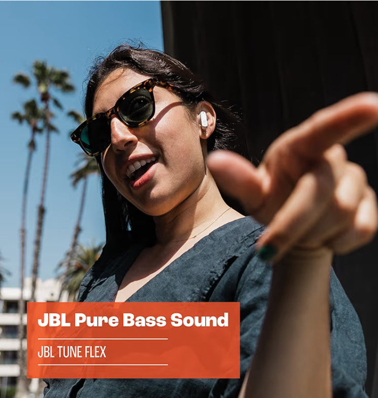 JBL Tune Flex Audífonos Inalámbricos Bluetooth, Drivers 12mm