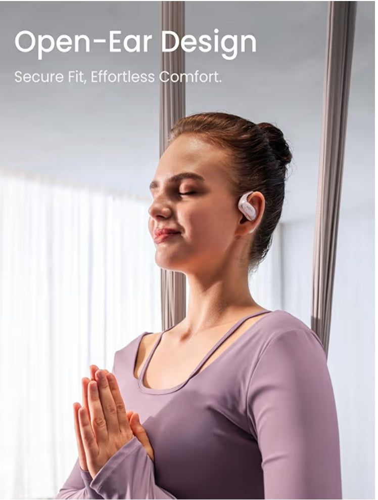 SHOKZ Auriculares Open-Ear OpenFit Air, Auriculares Bluetooth inalámbricos con Micrófono