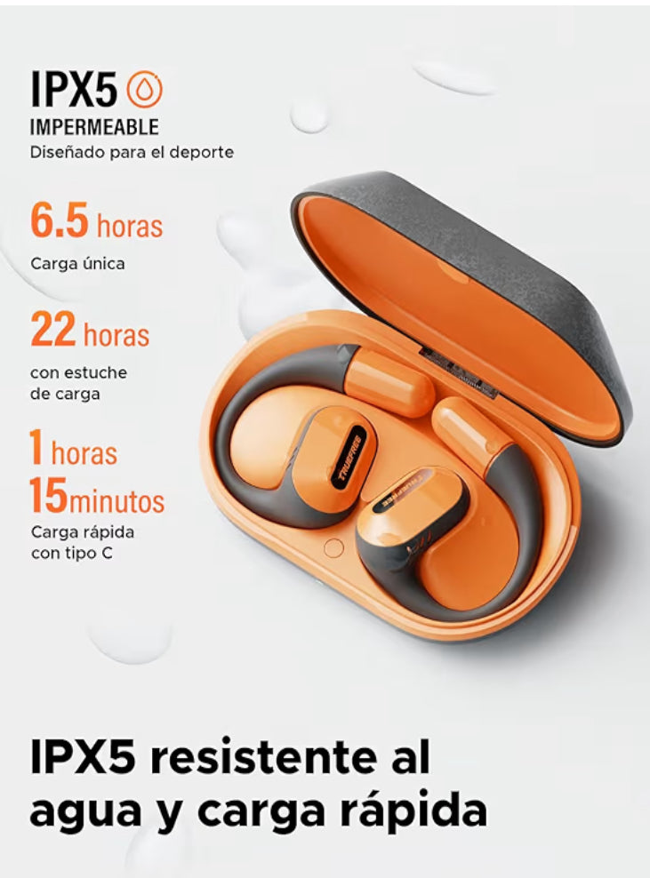 🔥 Audífonos TrueFree O2 Open Ear con Bluetooth 5.3