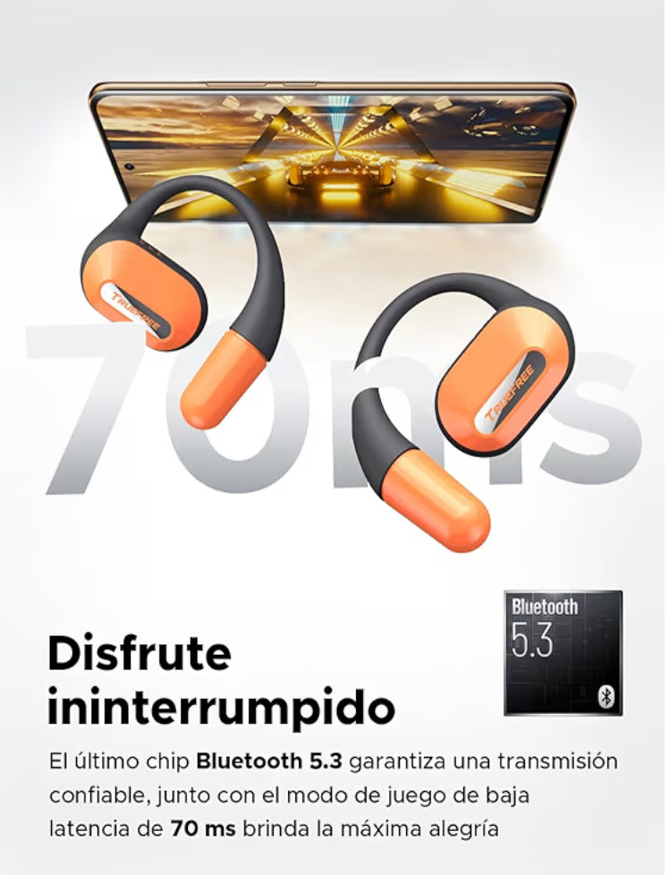 🔥 Audífonos TrueFree O2 Open Ear con Bluetooth 5.3