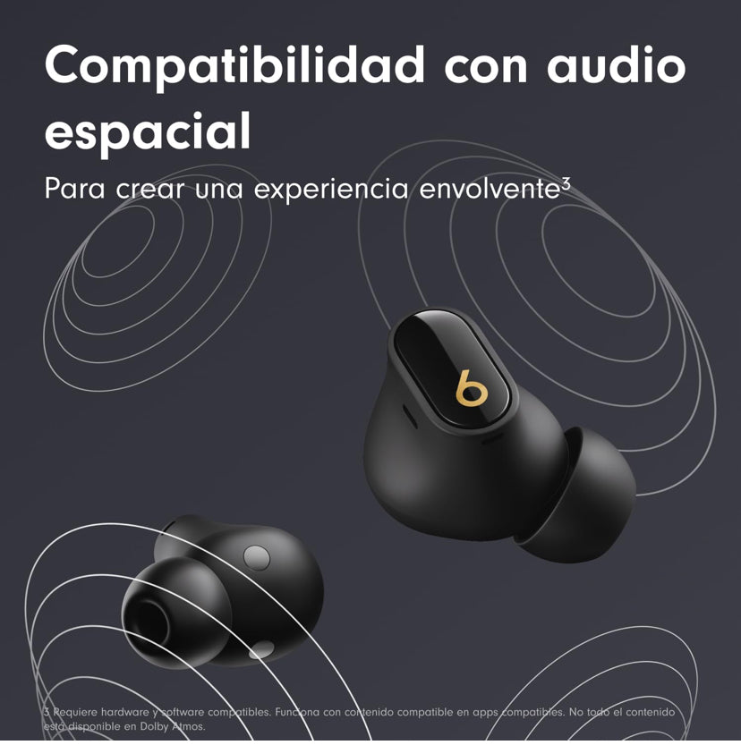 Beats Studio Buds + - True Wireless Noise Cancelling Earbuds - Black/Gold