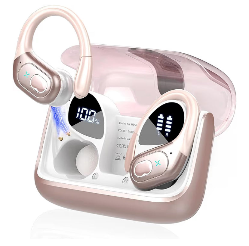 Audífonos Inalámbricos Deportivos, 75H Auriculares Bluetooth 5.3 HiFi Estéreo con HD Micrófono