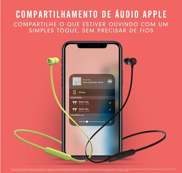 Beats Audífonos in-Ear Flex inalámbricos, Chip W1 para audífonos diseñado por Apple