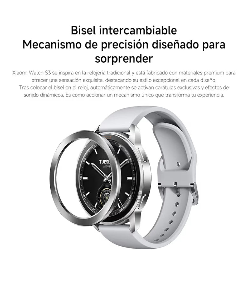 ⌚ Xiaomi Watch S3 Smartwatch – Negro"
