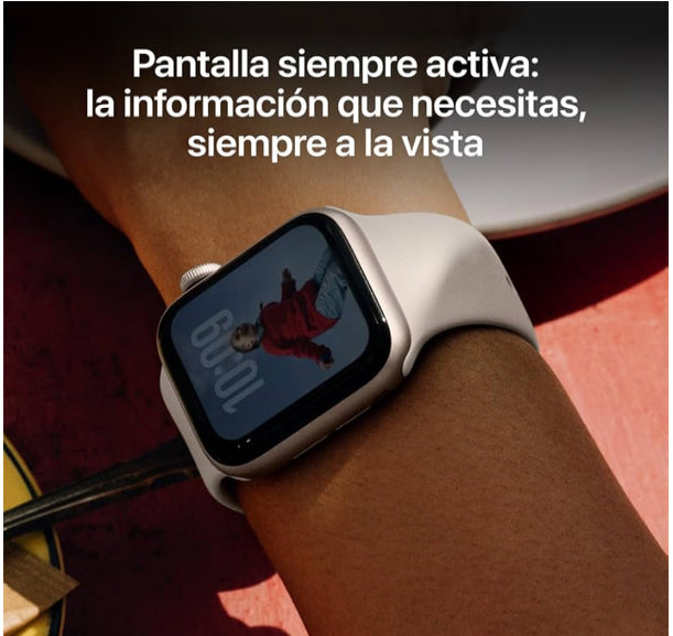 Apple Watch SE 3 GPS 40 mm – Caja de Aluminio Blanco Estelar + Correa Deportiva Blanco Estelar
