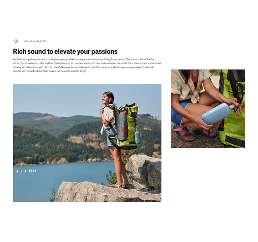 🔊 Bose SoundLink Flex SE – Altavoz Bluetooth Portátil Resistente al Agua