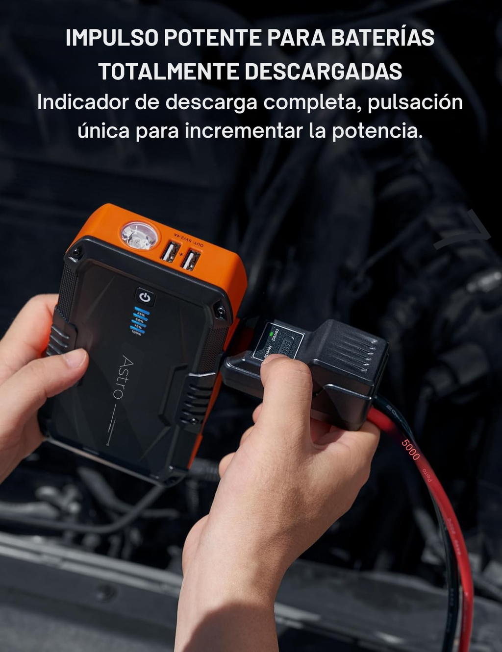AstroAI Arrancador de Batería de Coche Portátil,