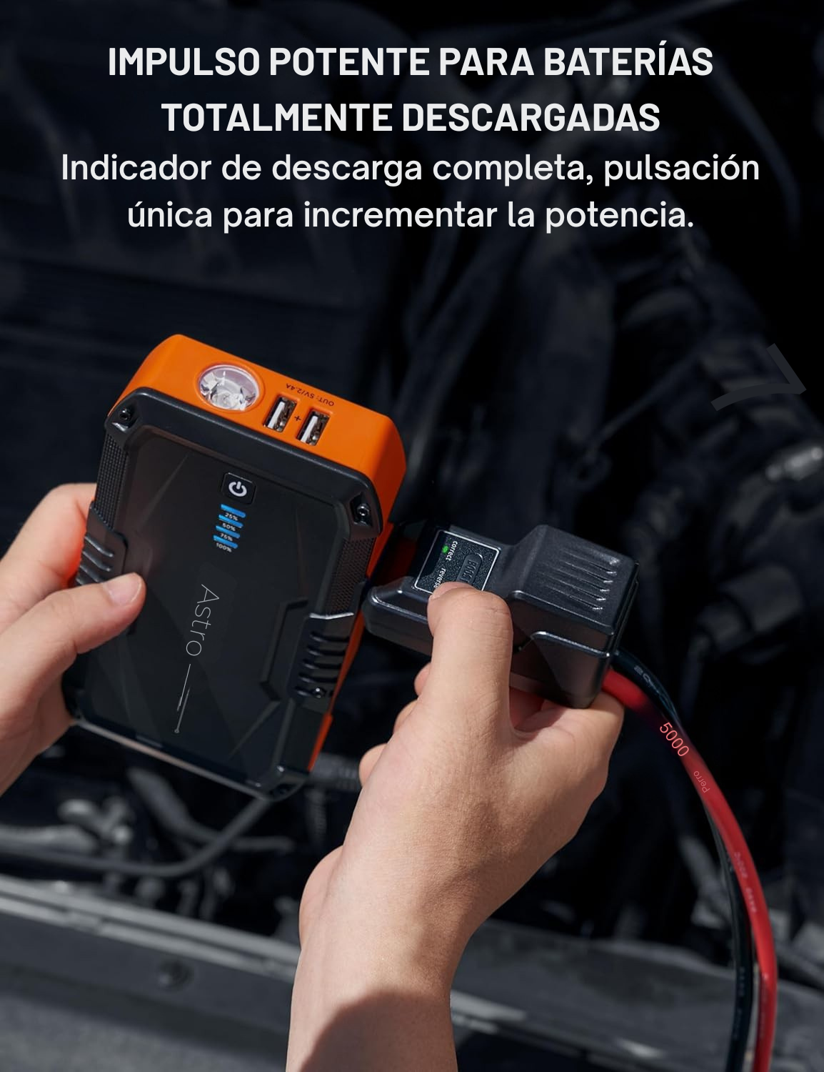 AstroAI Arrancador de Batería de Coche Portátil,