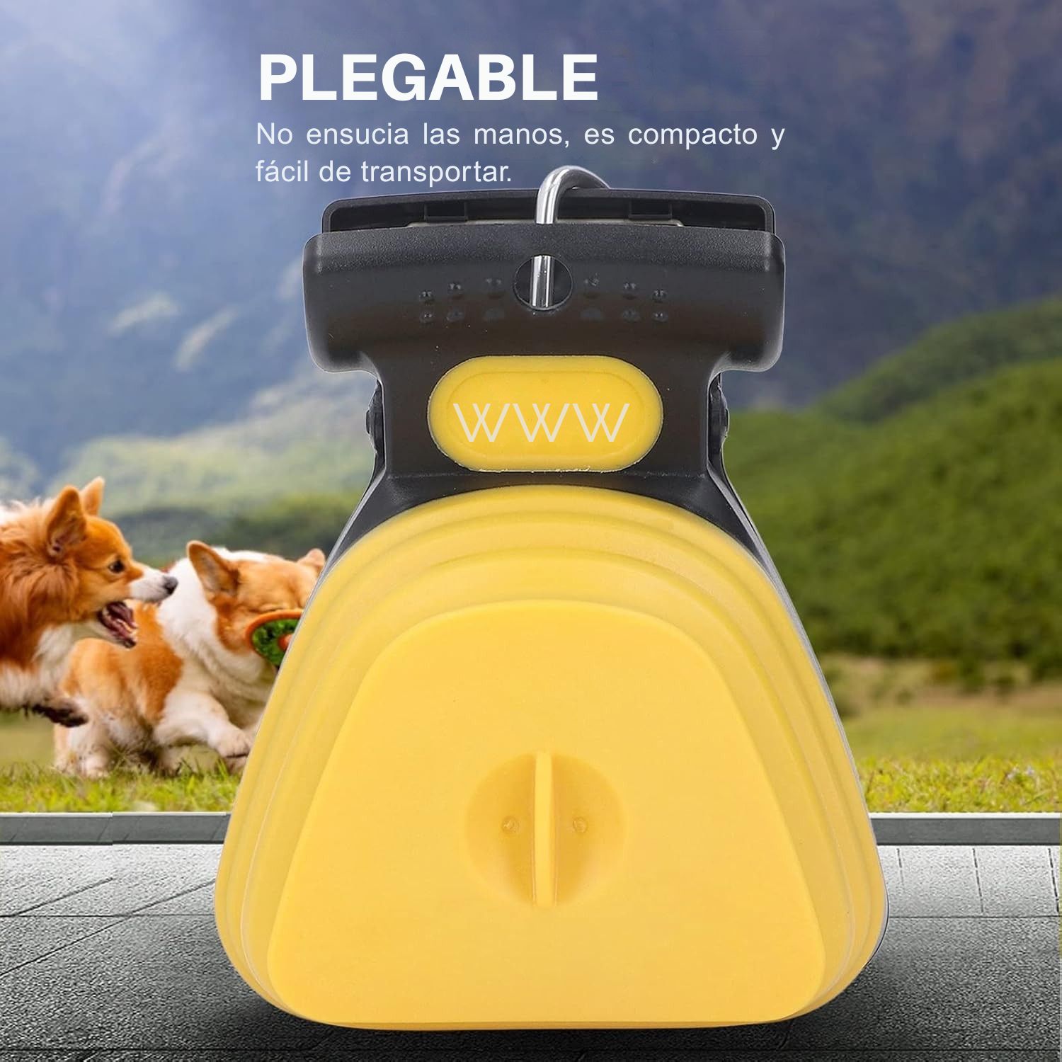 Pala para Recoger Popo de Perro, Recogedor de Popo de Perro con Bolsa de Basura