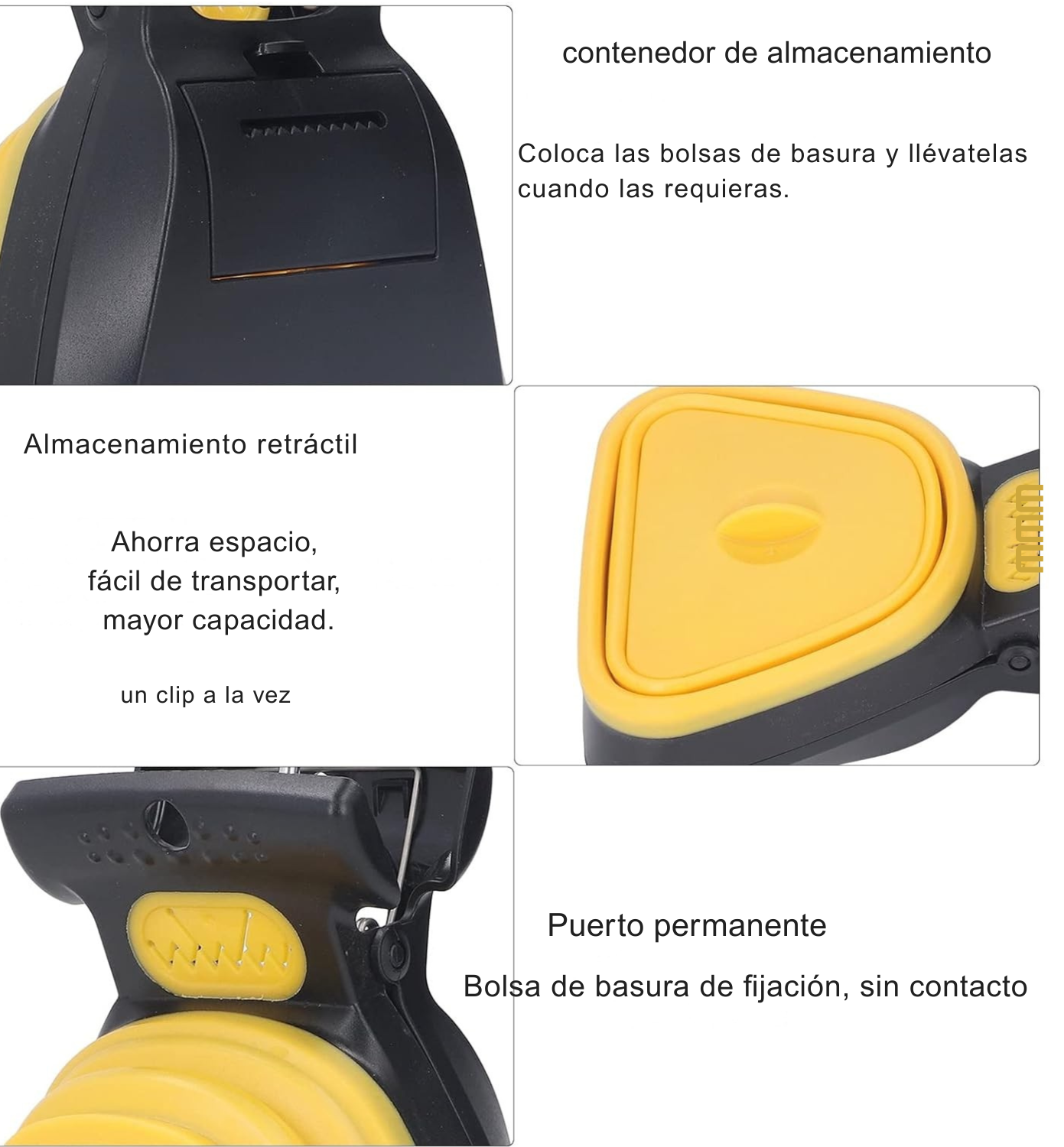 Pala para Recoger Popo de Perro, Recogedor de Popo de Perro con Bolsa de Basura